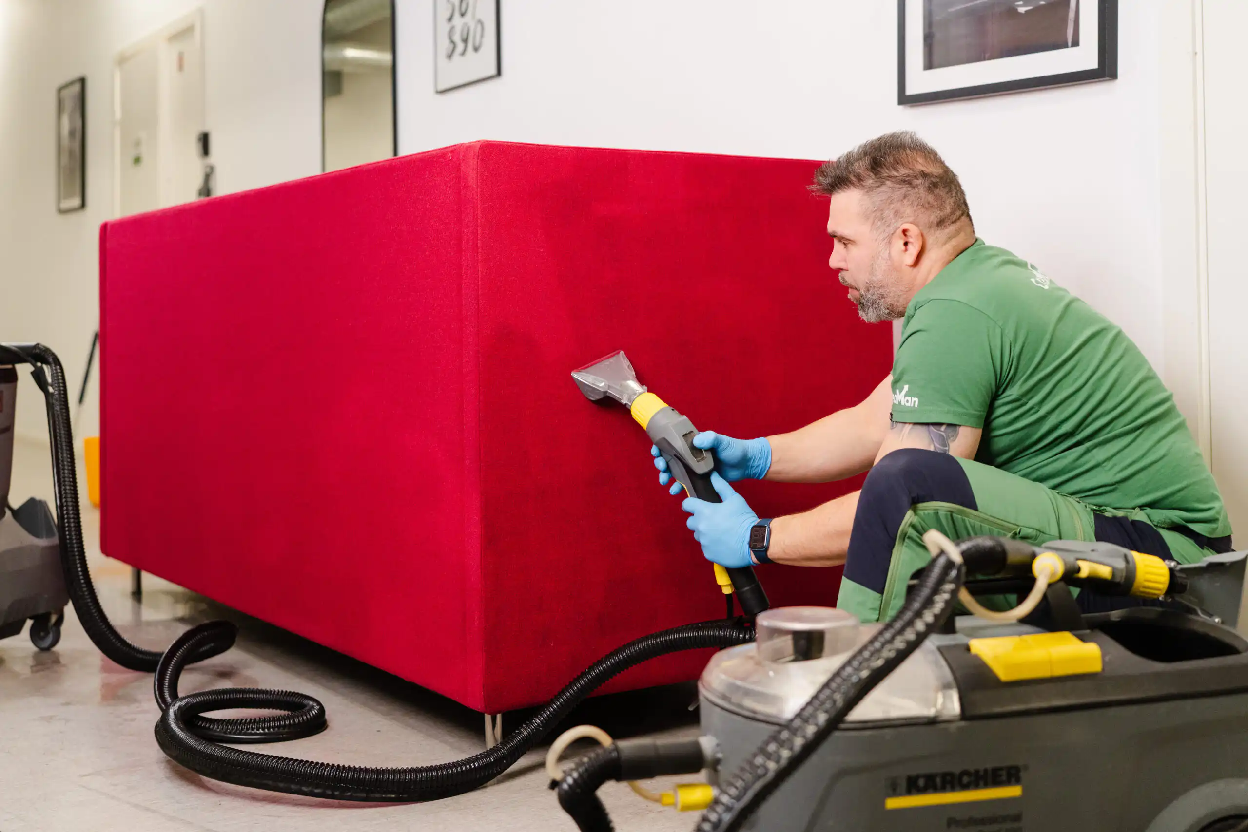 Flekkbehandling under madrassrens i Oslo – målrettet forbehandling